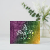 Carte Postale Crâne Fleur De Lis (Debout devant)