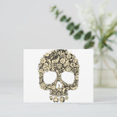 Carte Postale Crâne fleuri fleuri (Debout devant)