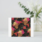 Carte Postale crâne floral (Debout devant)