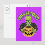 Carte Postale Crâne Frankenstein (Devant / Derrière)