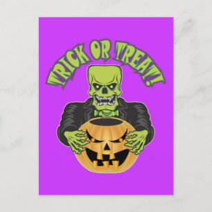 Carte Postale Crâne Frankenstein