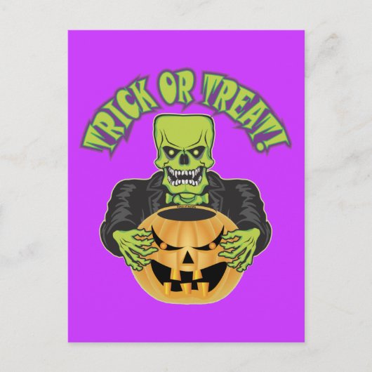 Carte Postale Crâne Frankenstein (Devant)