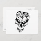 Carte Postale Crâne humain (Devant / Derrière)