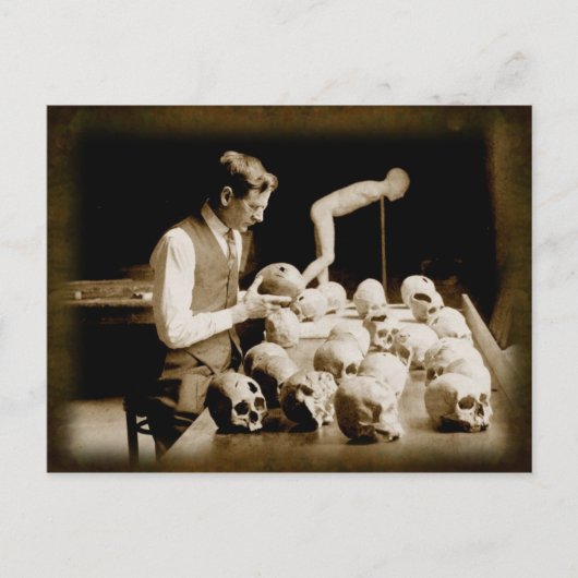 Carte Postale Crâne humain traité (Devant)