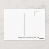 Carte Postale Crane japonaise (Dos)