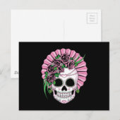 Carte Postale Crâne Lady Sugar (Devant / Derrière)
