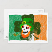 Carte Postale Crâne Leprechaun (Devant / Derrière)