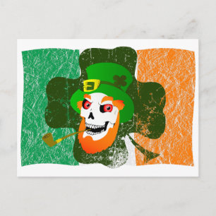 Carte Postale Crâne Leprechaun
