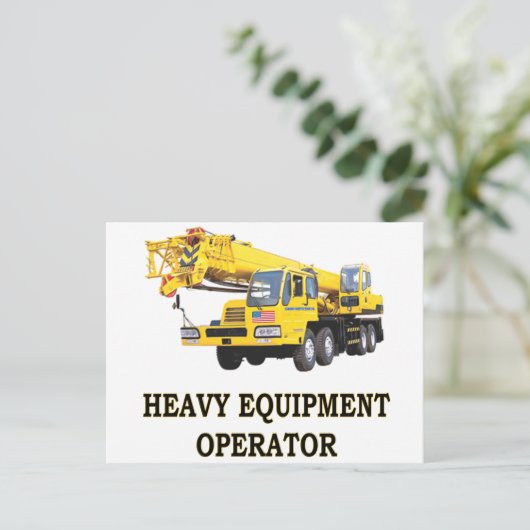 CARTE POSTALE CRANE MOBILE (Debout devant)