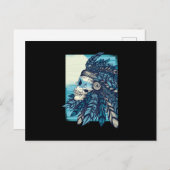 Carte Postale Crâne natif (Devant / Derrière)