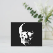 Carte Postale Crâne noir et blanc (Debout devant)