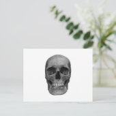 Carte Postale Crâne noir et blanc (Debout devant)