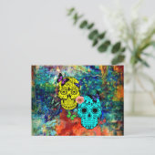 Carte Postale Crâne papillon (Debout devant)