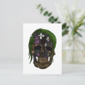 Carte Postale Crâne plante (Debout devant)