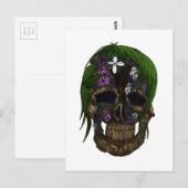 Carte Postale Crâne plante (Devant / Derrière)