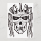 Carte Postale crâne redoutable (Devant)