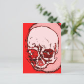 Carte Postale Crâne rouge (Debout devant)