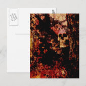 Carte Postale Crâne rouillé (Devant / Derrière)