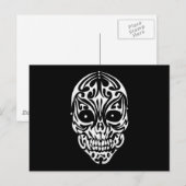 Carte Postale Crâne tribal (Devant / Derrière)