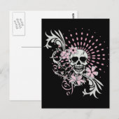 Carte Postale Crâne vintage (Devant / Derrière)