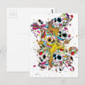 Carte Postale Crânes à sucre (Devant / Derrière)