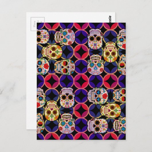 Carte Postale Crânes à sucre (Devant / Derrière)