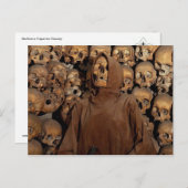 Carte Postale Crânes dans un ossuaire capucin (Devant / Derrière)