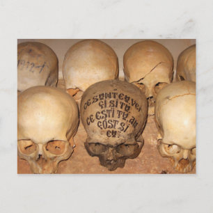Carte Postale Crânes dans un ossuaire orthodoxe