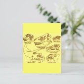 Carte Postale Crânes de dinosaures (Debout devant)