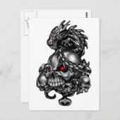 Carte Postale Crânes de dragon (Devant / Derrière)