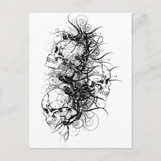 Carte Postale Crânes d'Imaginaire
