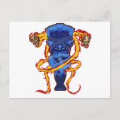 Carte Postale Crânes et Tikis (Devant)