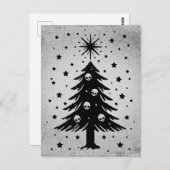 Carte Postale Crânes pour arbre de Noël (Devant / Derrière)