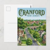 Carte Postale Cranford New Jersey (Devant / Derrière)