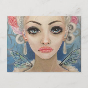 Carte Postale Cranky Fairy Art original