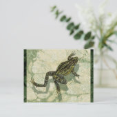 Carte Postale Crapaud Swinning dans l'eau (Debout devant)