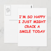 Carte Postale craquer un sourire (Devant / Derrière)