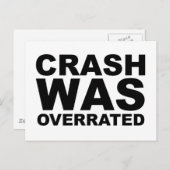 Carte Postale CRASH ÉTAIT SURVEILLÉ t-shirt, casquette, mousepad (Devant / Derrière)