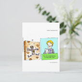 Carte Postale Crash Texte idiot drôle (Debout devant)