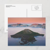 Carte Postale Crater Lake Moonrise (Devant / Derrière)