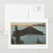 Carte Postale Crater Lake, Oregon - Wizard Island View #1 (Devant / Derrière)