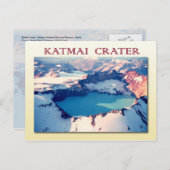 Carte Postale Cratère de Katmai, Parc national de Katmai, Alaska (Devant / Derrière)