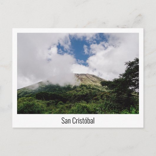Carte Postale Cratère de San Cristóbal au Nicaragua (Devant)