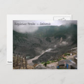 Carte Postale Cratère de volcan Indonésie (Devant / Derrière)