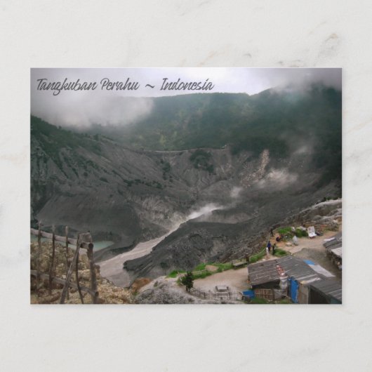 Carte Postale Cratère de volcan Indonésie (Devant)