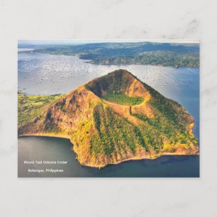 Carte Postale Cratère du volcan du mont Taal, Philippines -