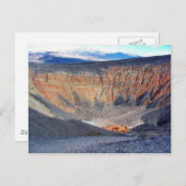 Carte Postale Cratère d'Ubehebe dans la vallée de la mort du dés (Devant / Derrière)