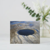 Carte Postale Cratère Pingualuit, Québec, Canada, vu d'avion. (Debout devant)