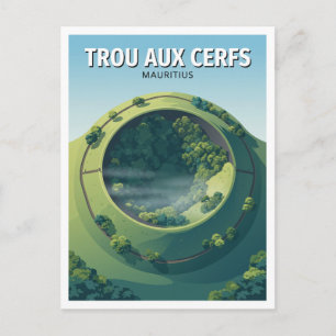 Carte Postale Cratère volcanique Trou aux Cerfs Curepipe Maurice