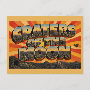 Carte Postale Cratères de la Lune Idaho Cône de Cendres de Lava